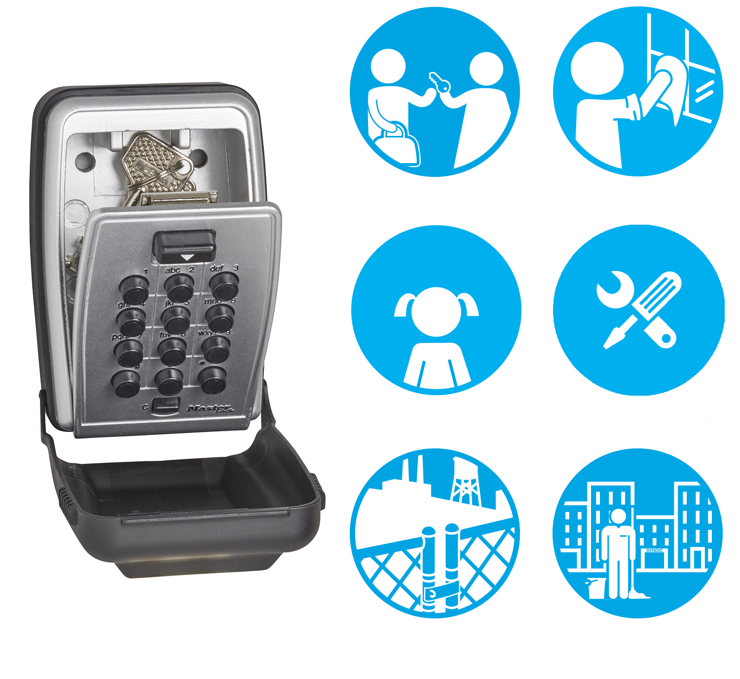 Master Lock Drucktasten-Schlüsselkasten 5423EURD