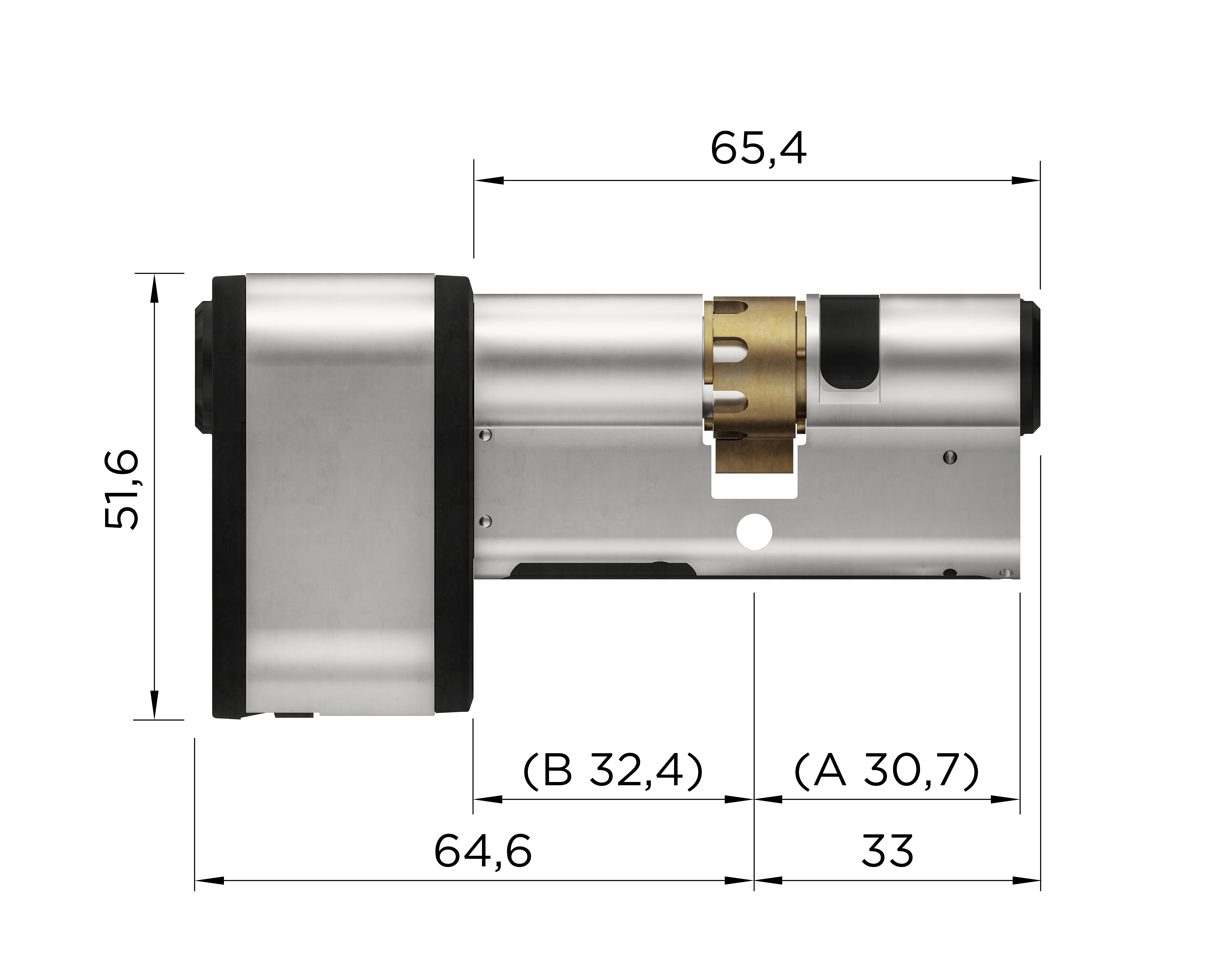 Winkhaus Doppelzylinder BO 21 blueCompact