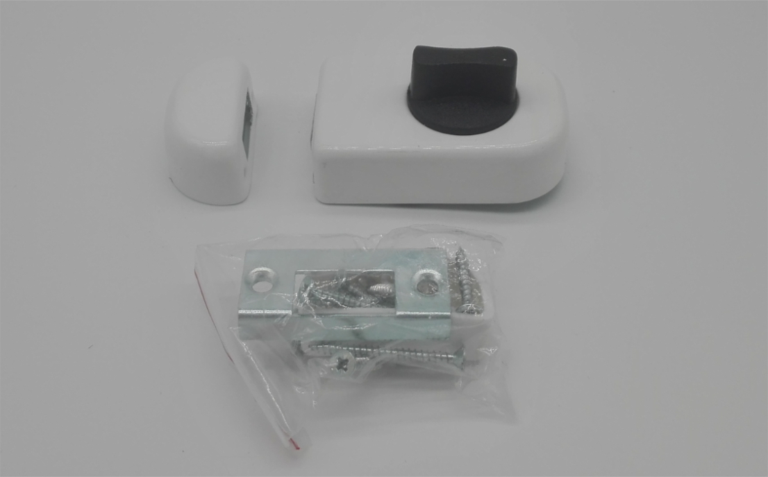 Kastenzusatzschloss D-50 mm  weiss