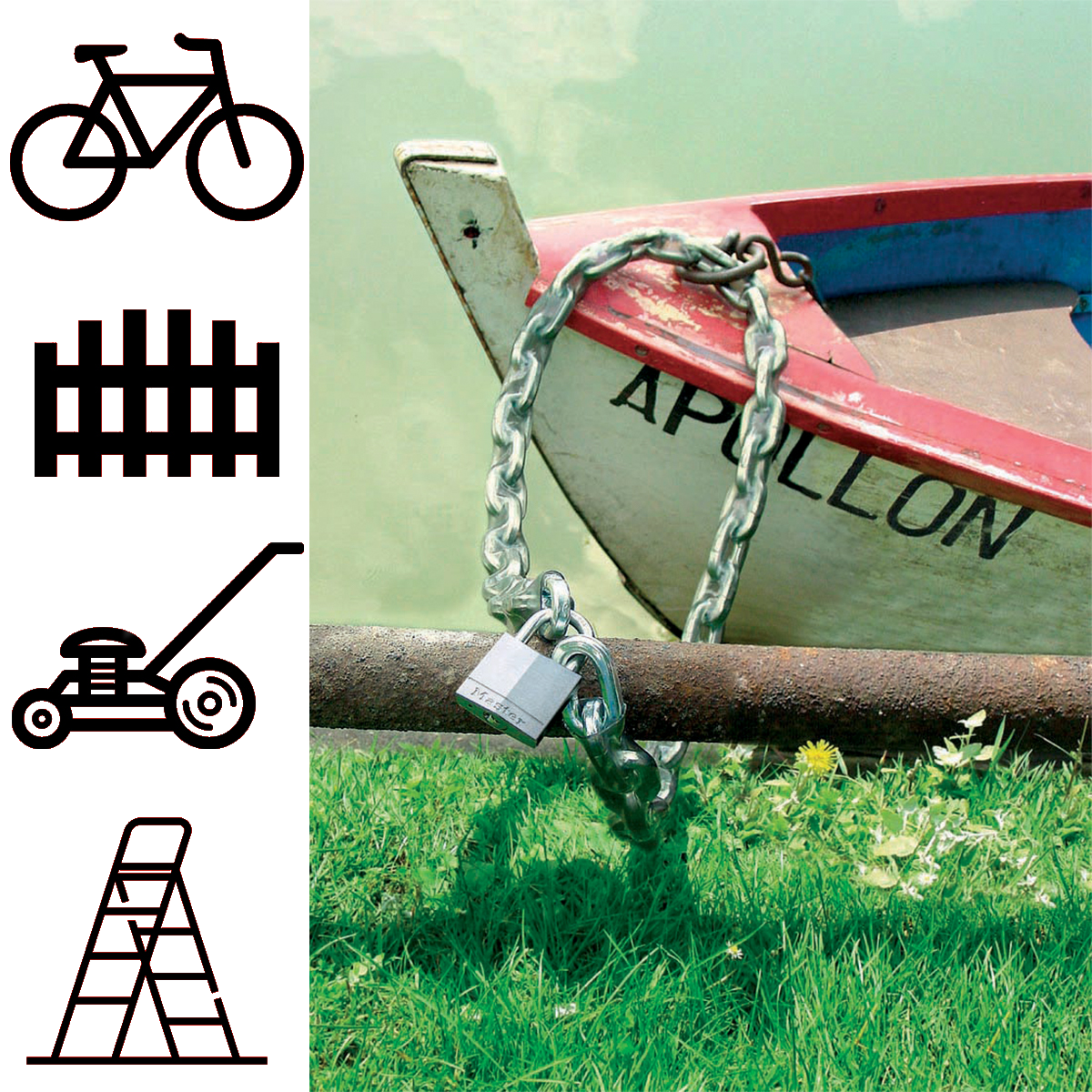 Master Lock 8012EURD Stahlkette