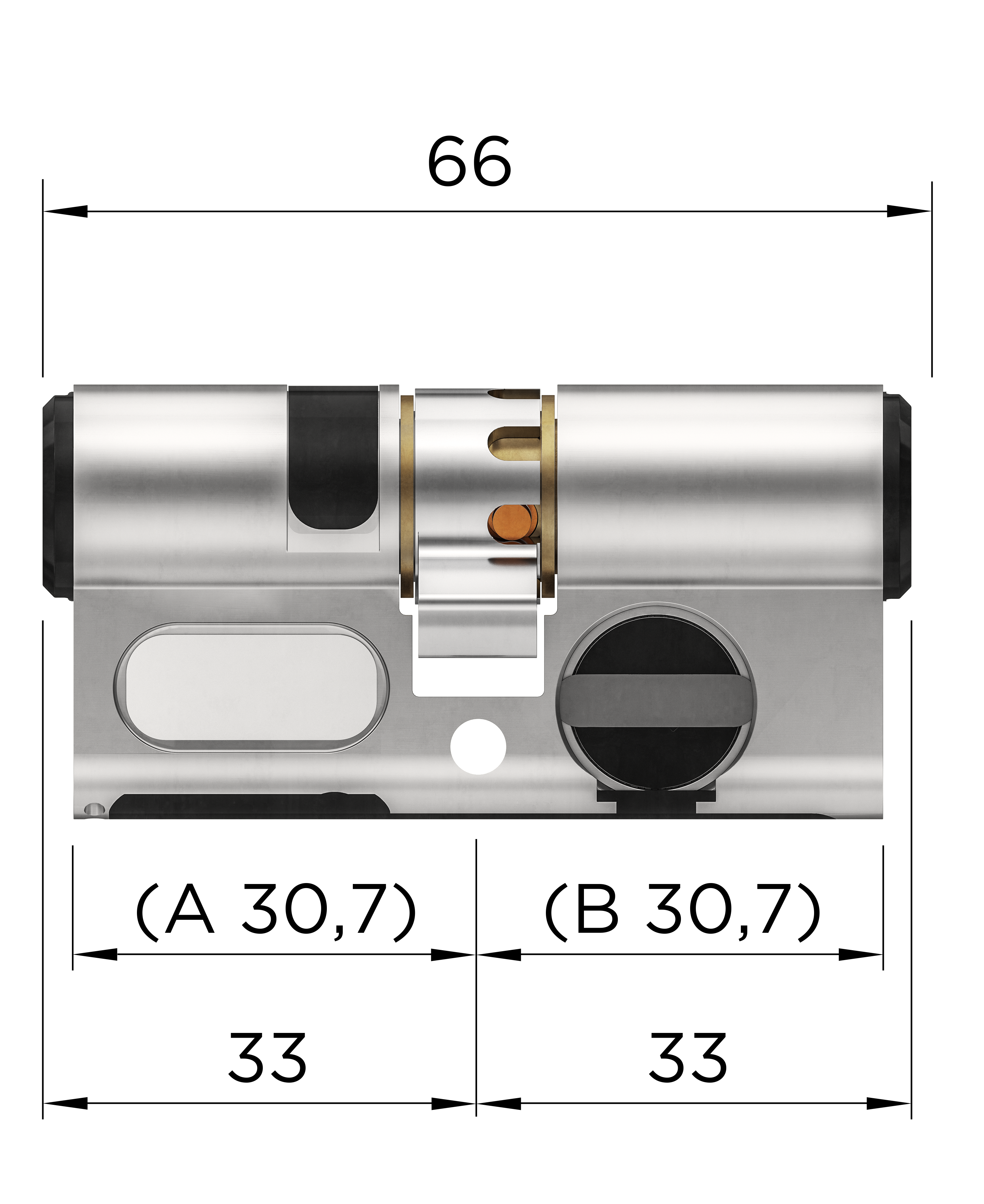 Winkhaus Doppelzylinder BO 05 blueCompact