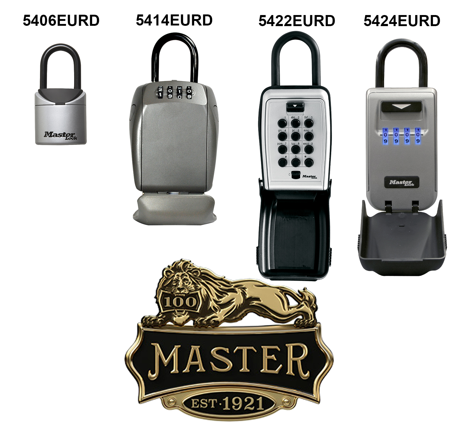 Master Lock Mini-Schlüsselkasten 5406EURD mit Bügel