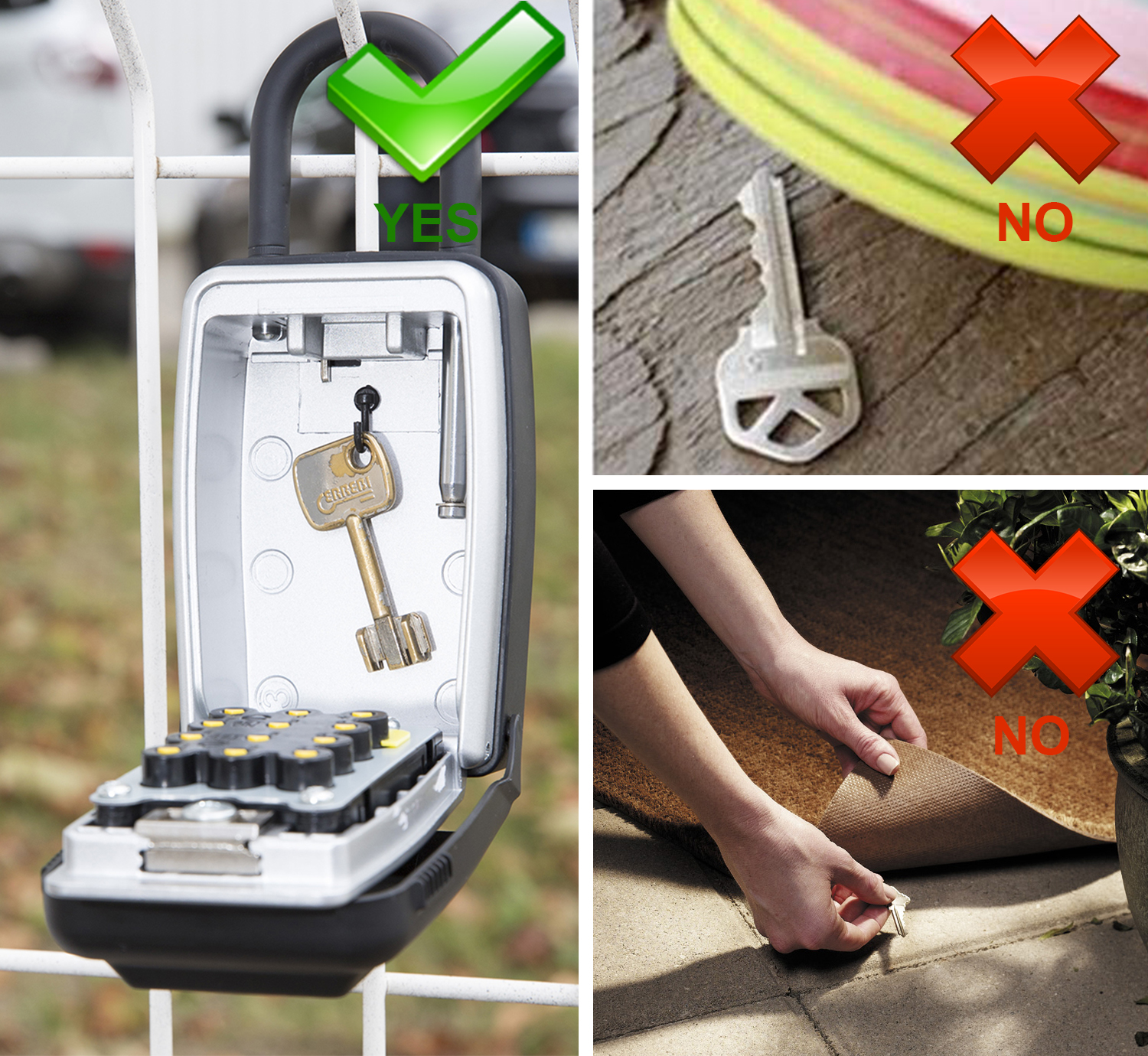 Master Lock Drucktasten-Schlüsselkasten 5422EURD mit Bügel