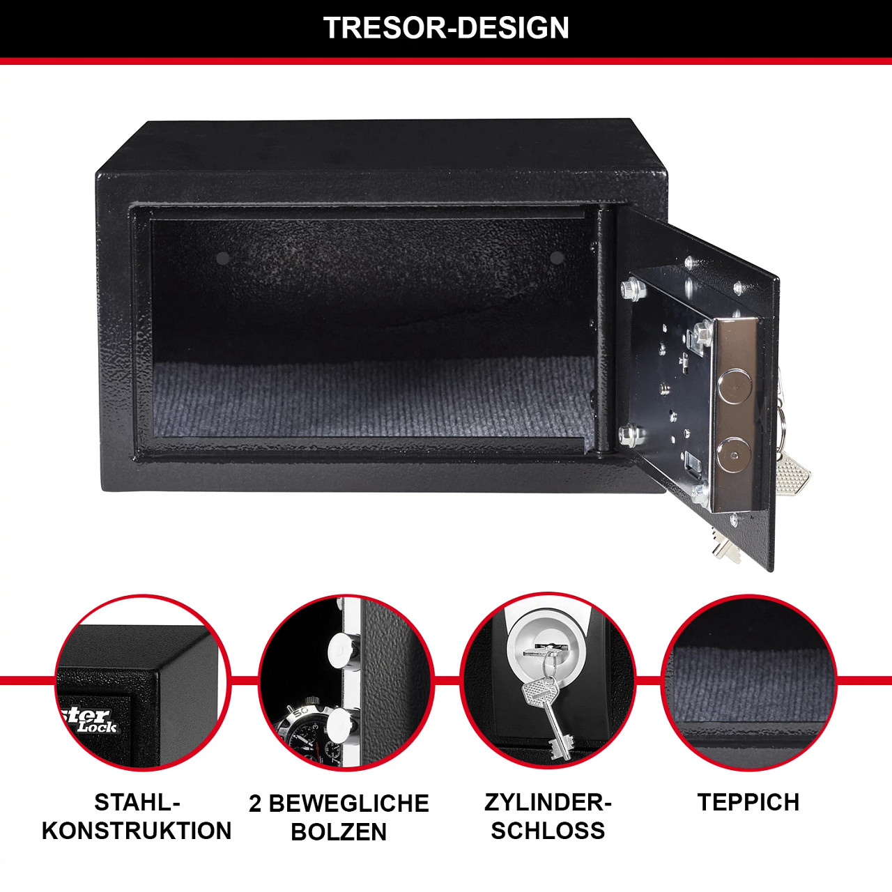 Master Lock Safe X031ML mit Schlüssel