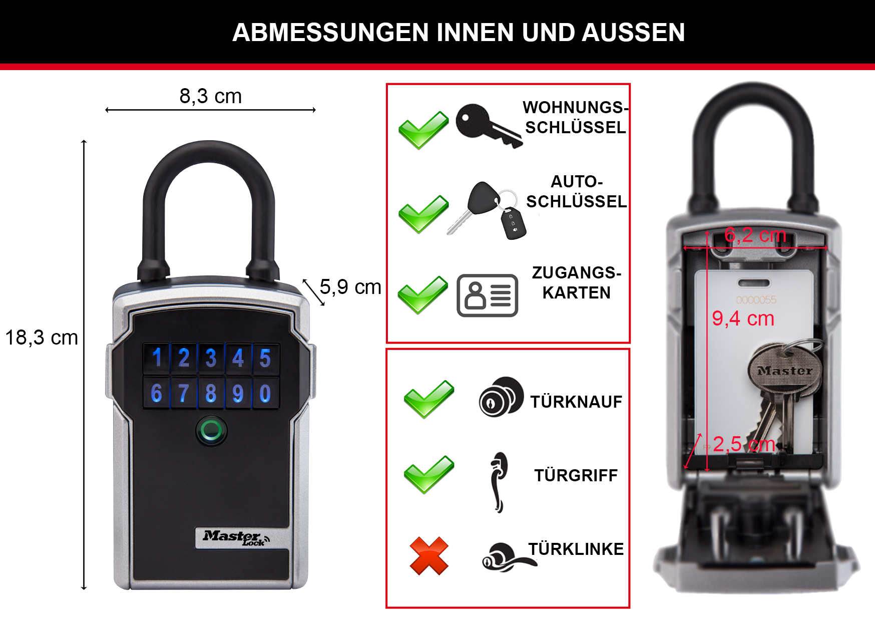 Master Lock Schlüsselkasten 5440EURD