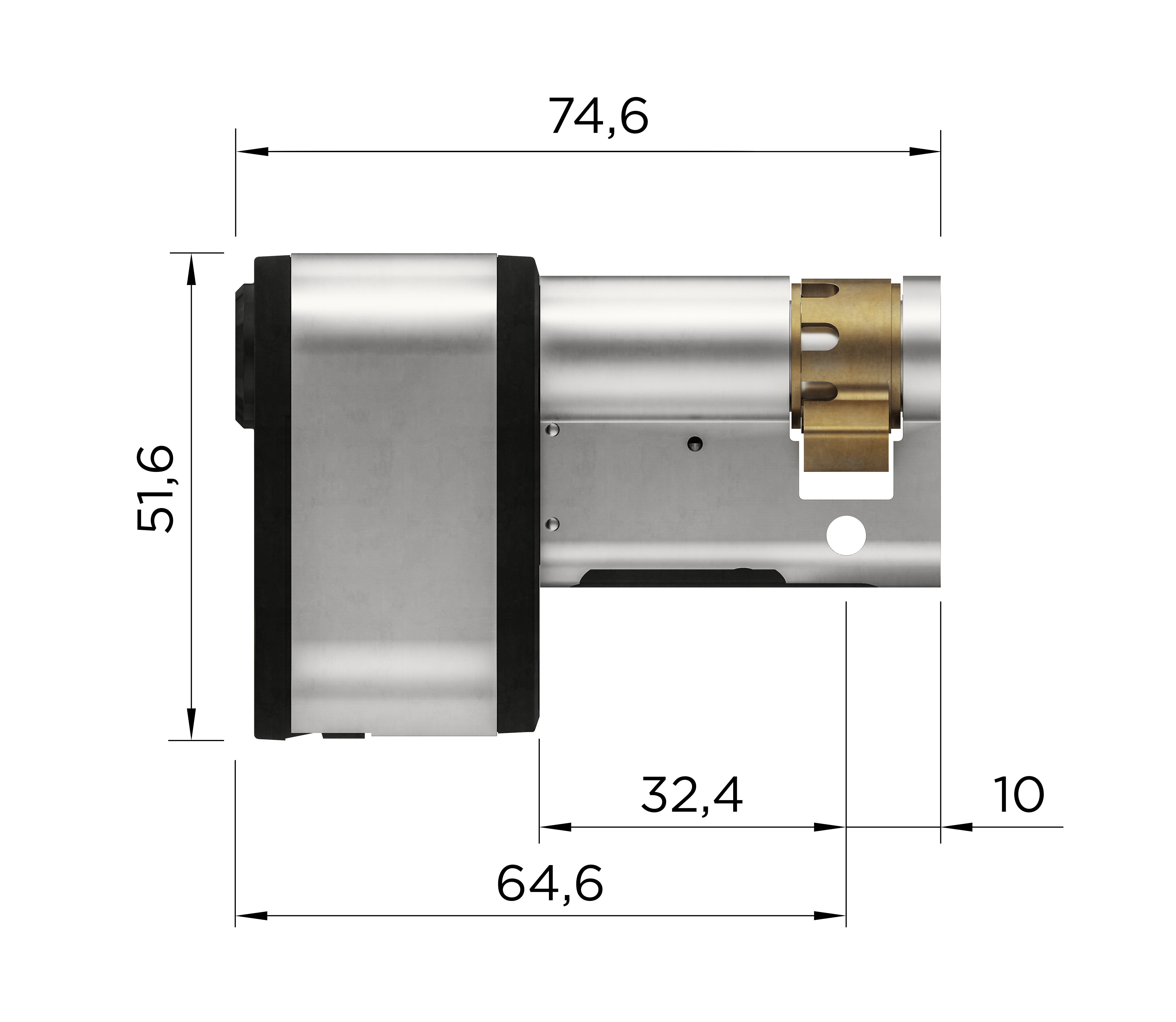 Winkhaus Halbzylinder BO 22/17 blueCompact