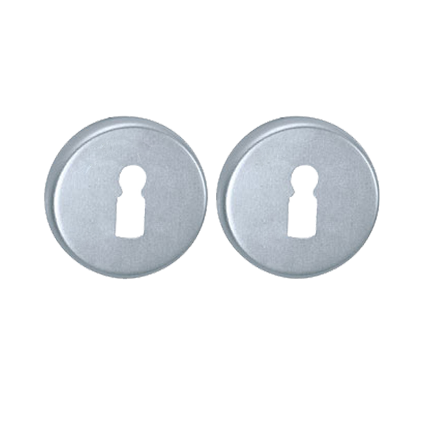 Aluminium-Rundrosetten, BB-Rosettenpaar, Aluminium F1 Natur