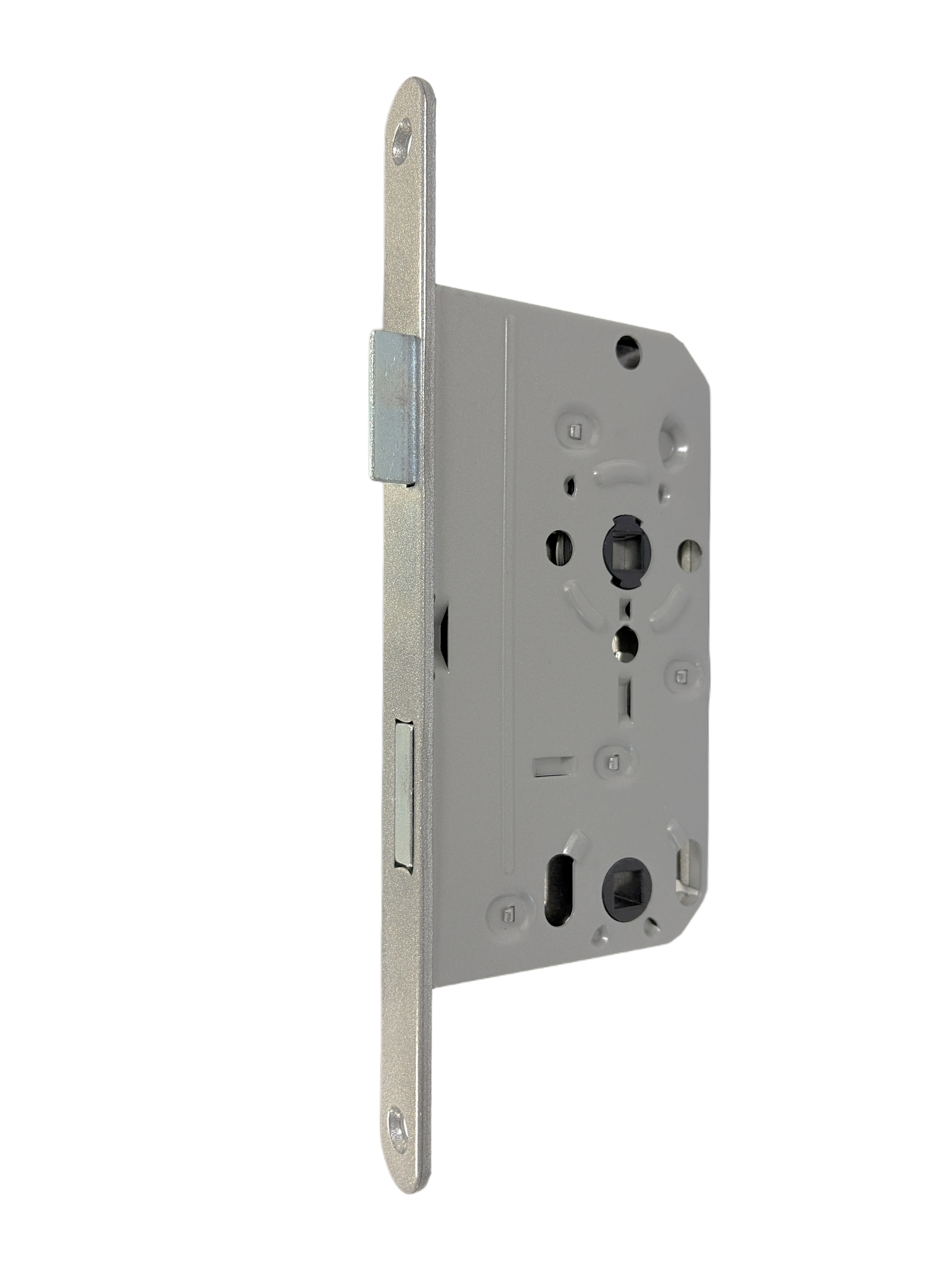 Zimmertür-Einsteckschloss BMH Nr. 1, BAD/WC, 55/8+8/78 mm, 20x235 mm Stulp rund, DIN rechts