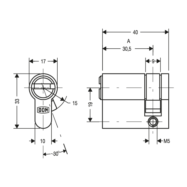 ix TwinStar Halbzylinder