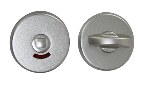 Aluminium-Rundrosetten, WC-Rosettenpaar, Aluminium F1 Natur