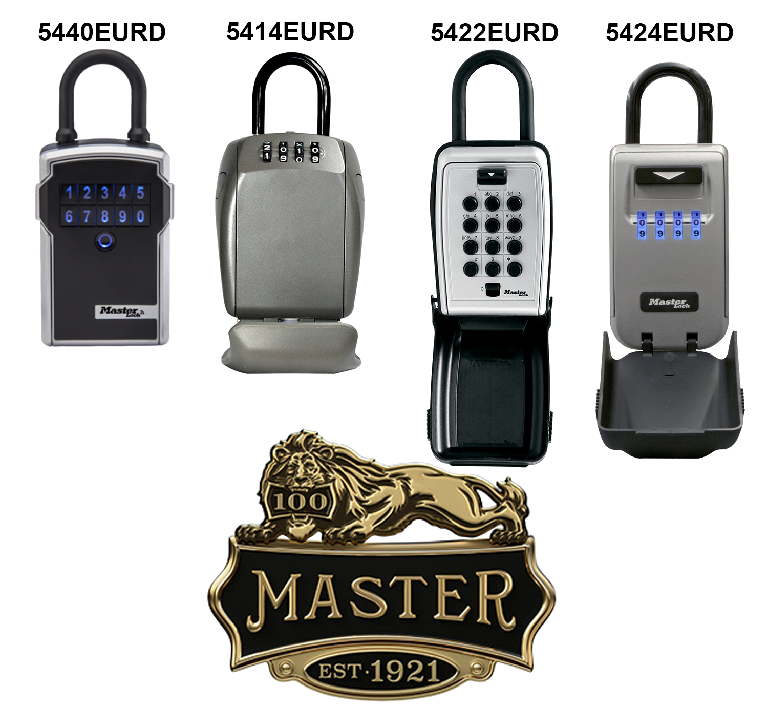 Master Lock Drucktasten-Schlüsselkasten 5422EURD mit Bügel