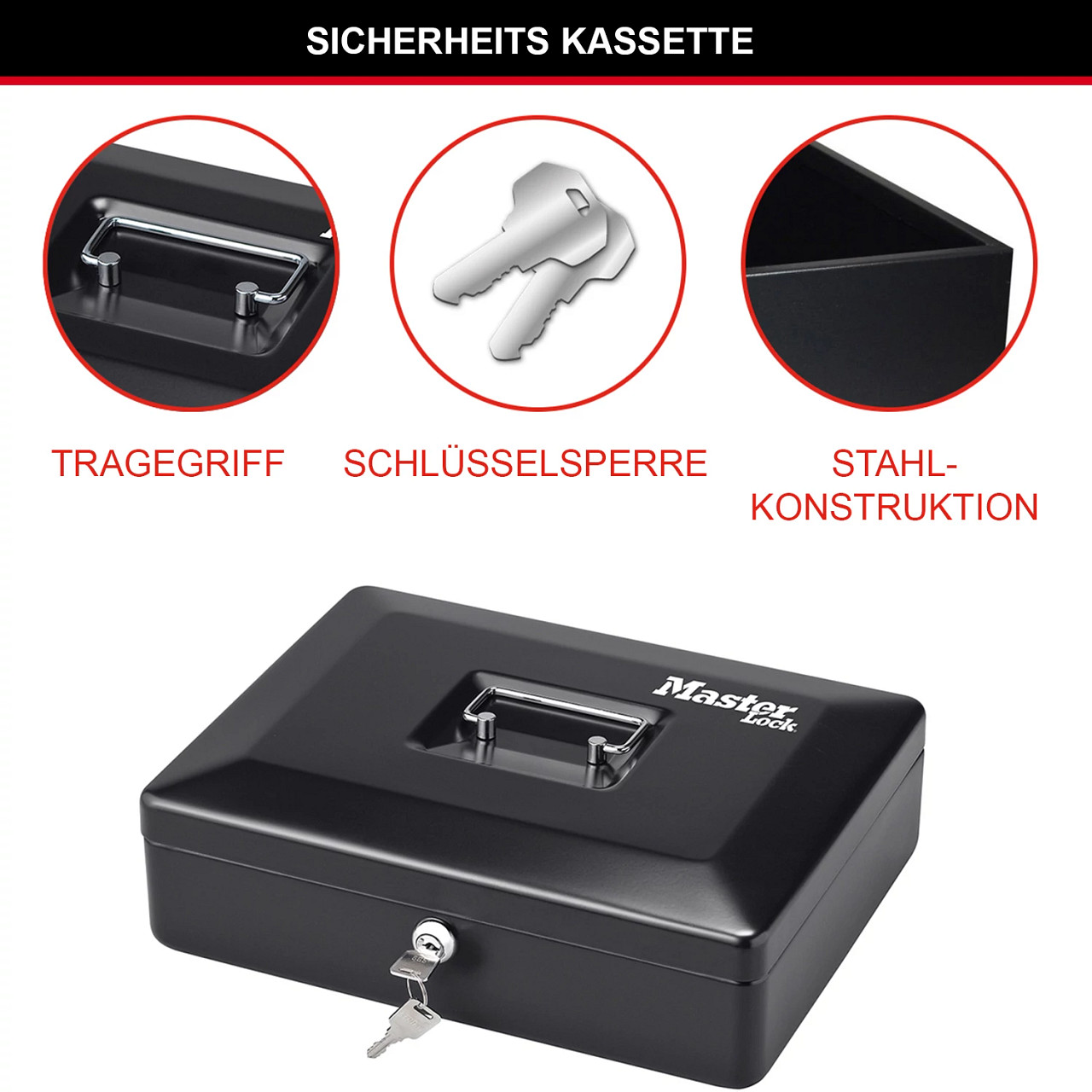 Master Lock mittelgroße Geldkassette CB-12ML