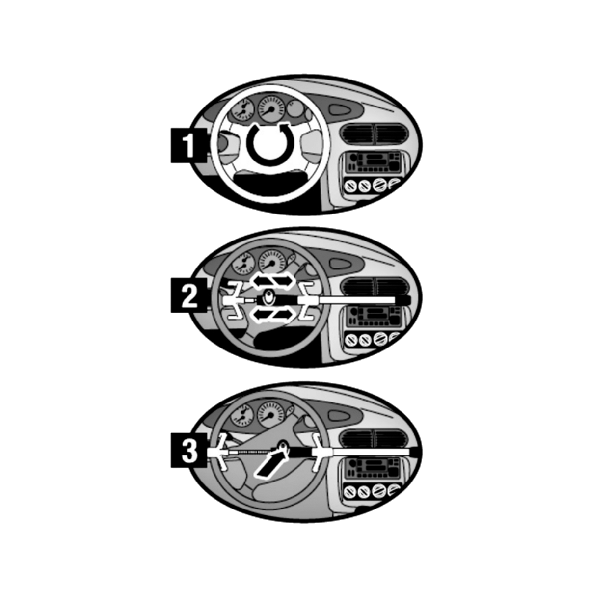 Master Lock 249 Lenkradsperre